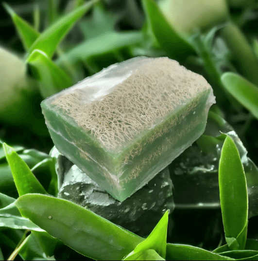 DOĞAL EL YAPIMI ALOEVERALI LİFLİ SABUN