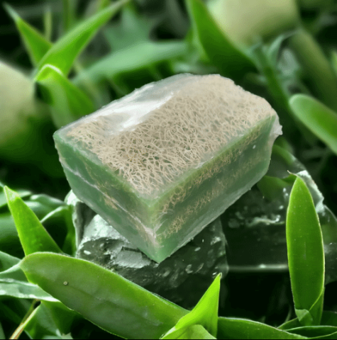 DOĞAL EL YAPIMI ALOEVERALI LİFLİ SABUN